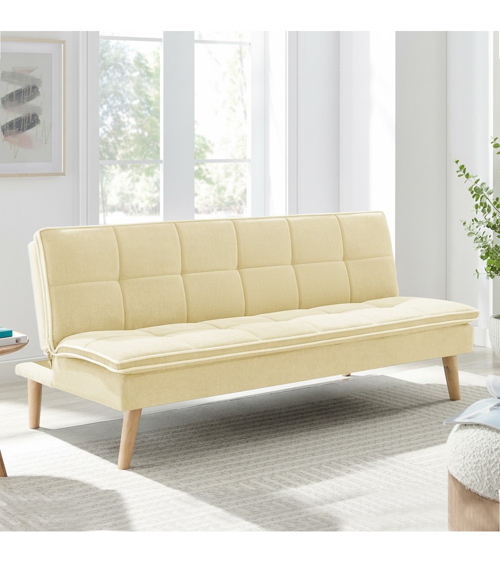 Divano letto Lunaria 3 posti colore crema 22AQ11-1