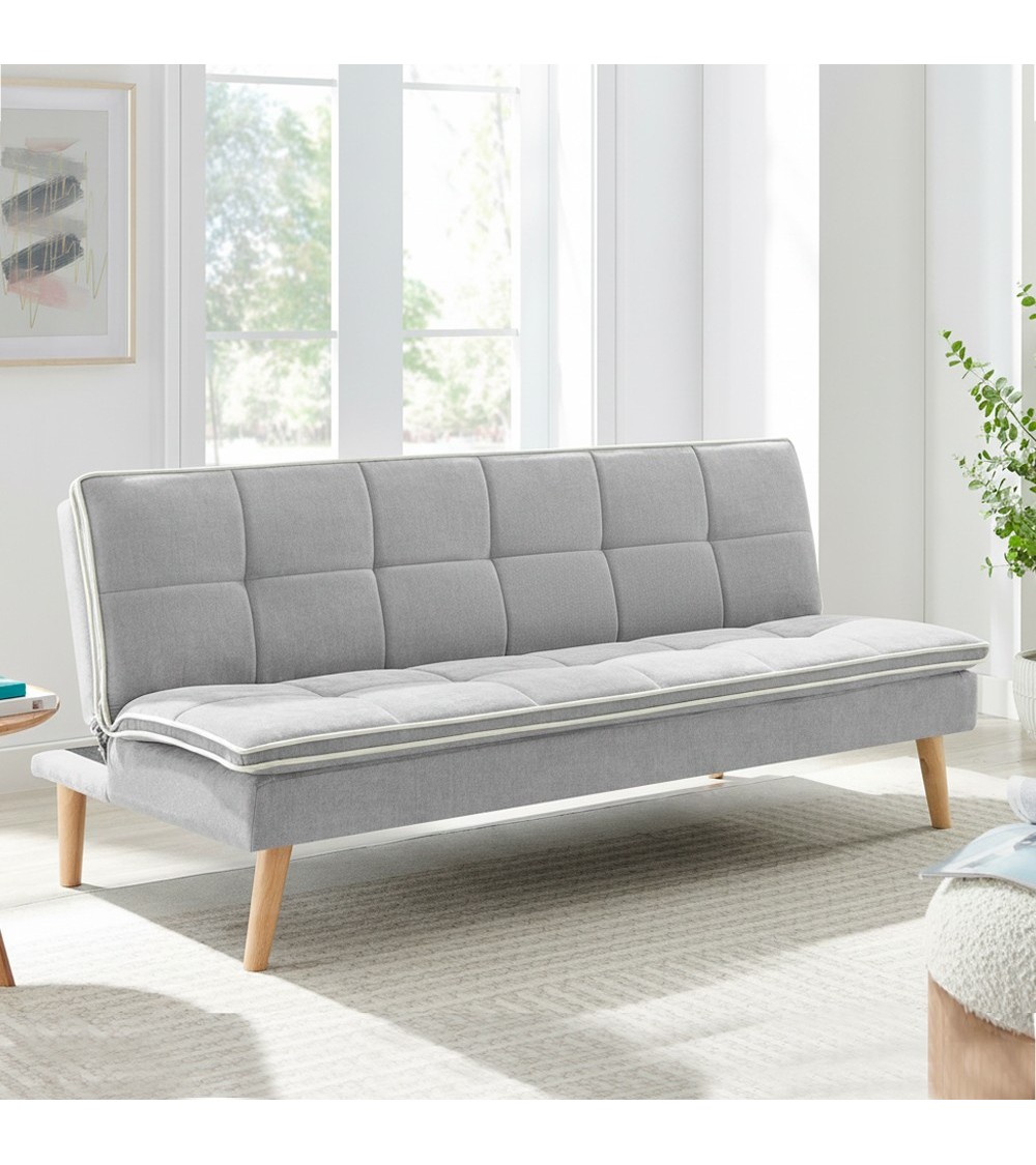 Divano letto Lunaria 3 posti colore grigio chiaro 22AQ11-25
