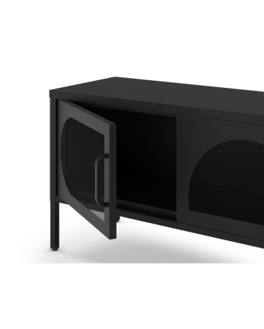Porta tv Tayra in metallo 4 ante 180 cm. colore nero