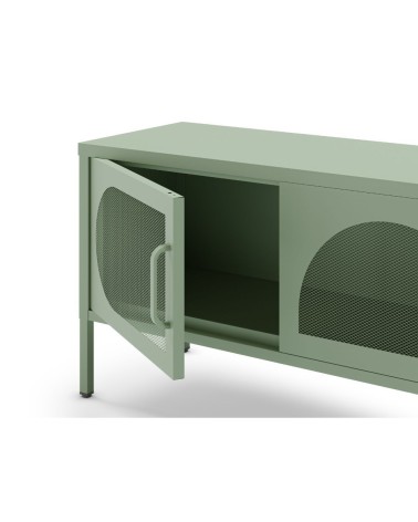Porta tv Tayra in metallo 4 ante 180 cm. colore verde menta