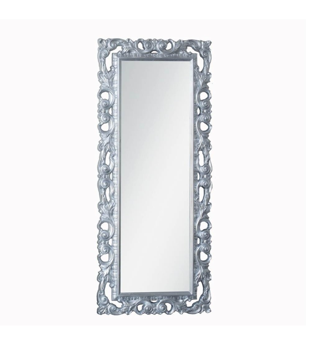 Specchiera Anna 76x180 cm. argento verniciato