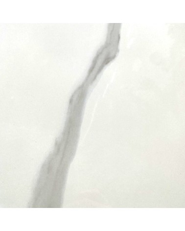 Tavolo allungabile Kyoto con piano in ceramica effetto marmo bianco lucido e struttura in metallo nero