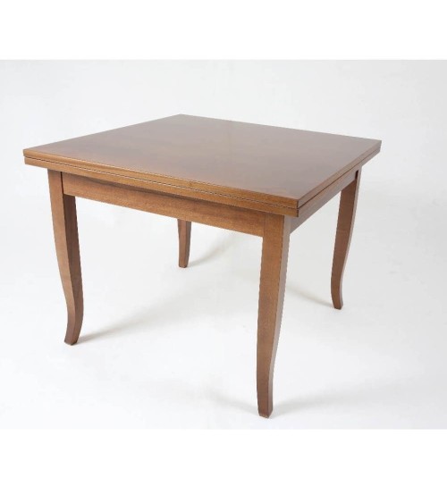 Tavolo quadrato allungabile Verona noce 90x90