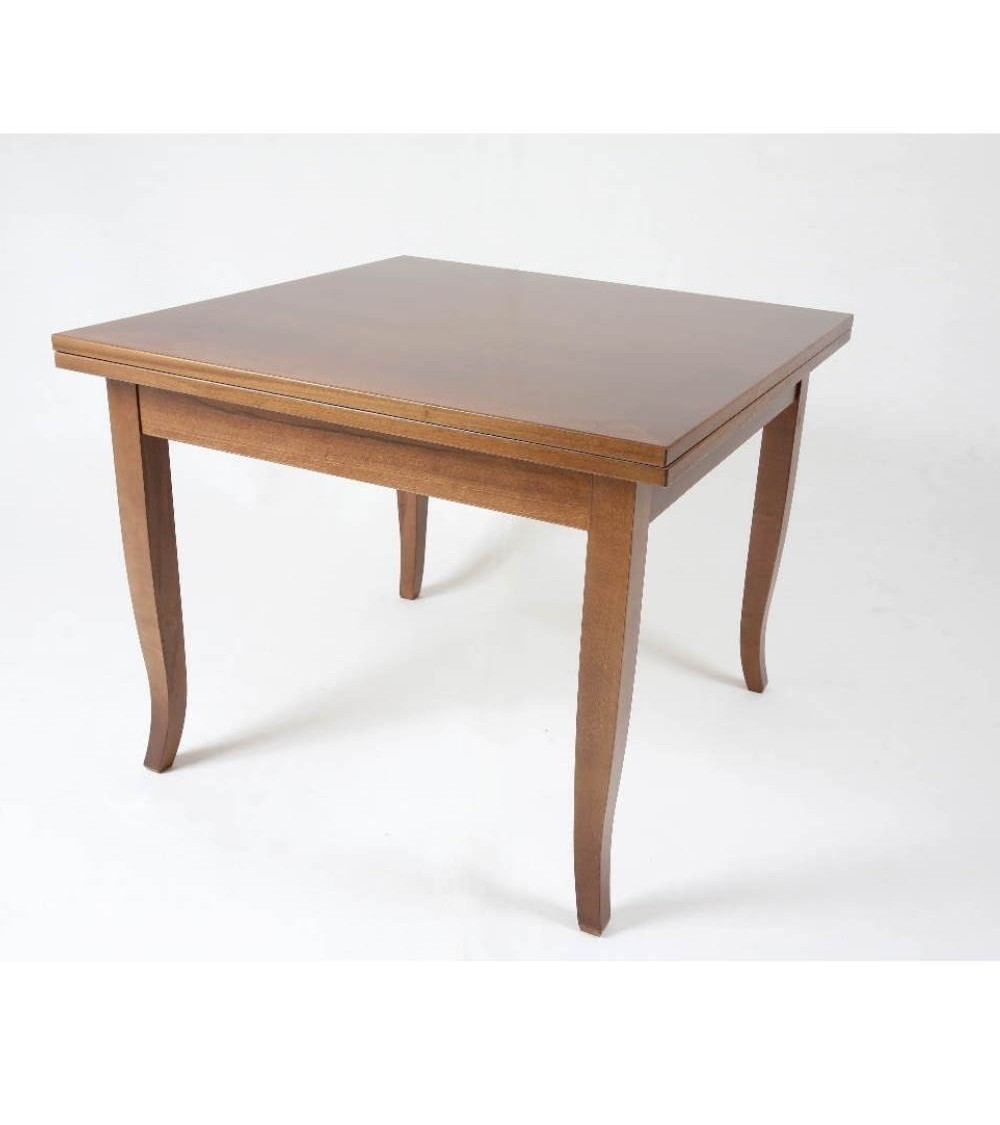 Tavolo quadrato allungabile Verona noce 90x90