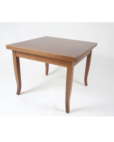 Tavolo quadrato allungabile Verona noce 90x90