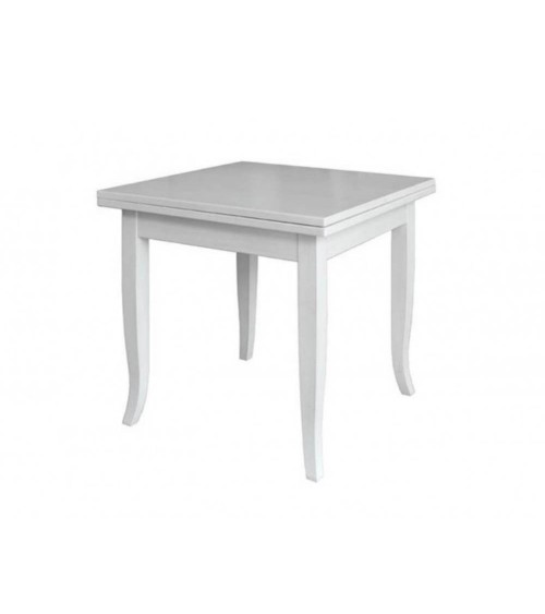 Tavolo quadrato allungabile Verona bianco 90x90