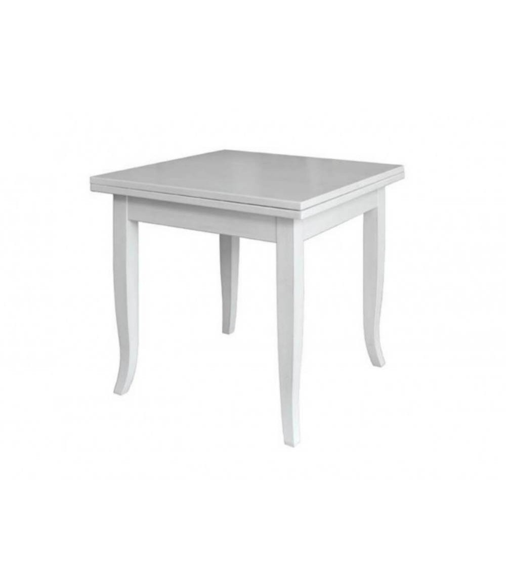 Tavolo quadrato allungabile Verona bianco 90x90