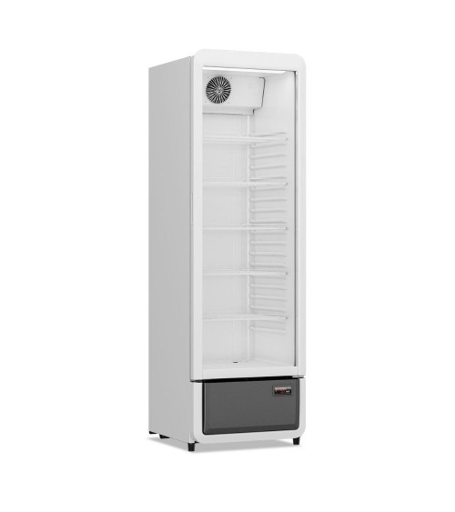 Frigo vetrina bibite ventilata Nora 280 54x56x172.5 H cm. bianco classe D