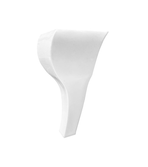 Piede in plastica colore bianco 9.5x20 H cm.
