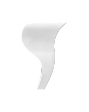 Piede in plastica colore bianco 9.5x20 H cm.