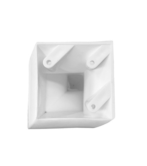 Piede in plastica colore bianco 9.5x20 H cm.