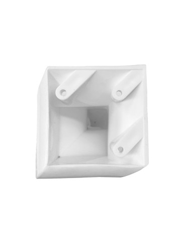Piede in plastica colore bianco 9.5x20 H cm.