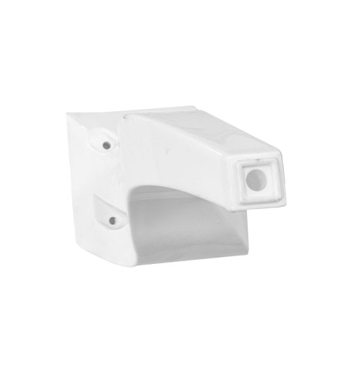 Piede in plastica colore bianco 9.5x20 H cm.