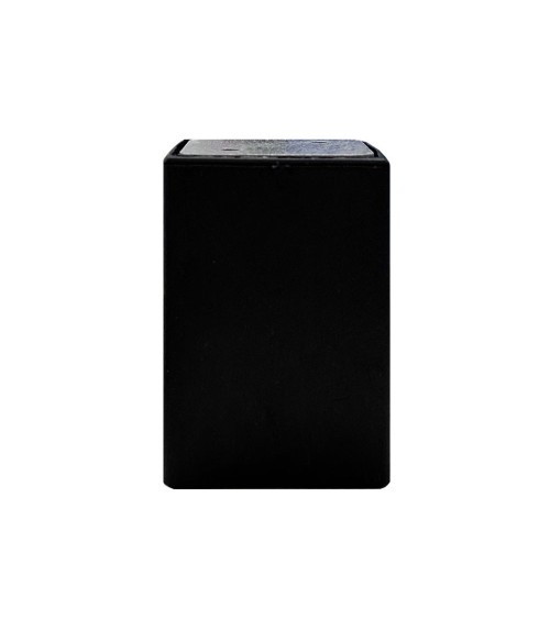 Piede cubotto in plastica colore nero 5.3x5.3x8 H cm.