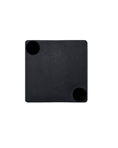 Piede cubotto in plastica colore nero 5.3x5.3x8 H cm.