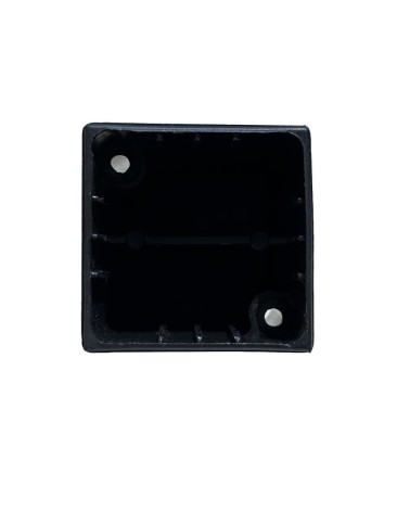 Piede cubotto in plastica colore nero 5.3x5.3x8 H cm.