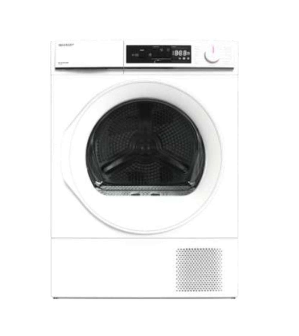 Asciugatrice Sharp KDNHA8S6GWE carica frontale a libera installazione 8 kg classe E