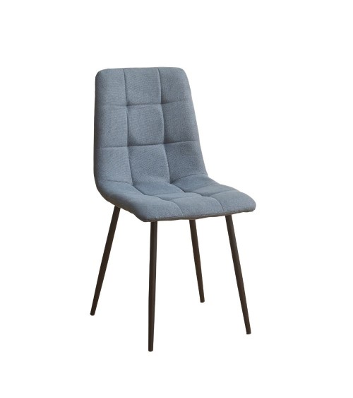 Sedia imbottita Fender in tessuto KSR29 grey e gambe in metallo nero set 6 pezzi