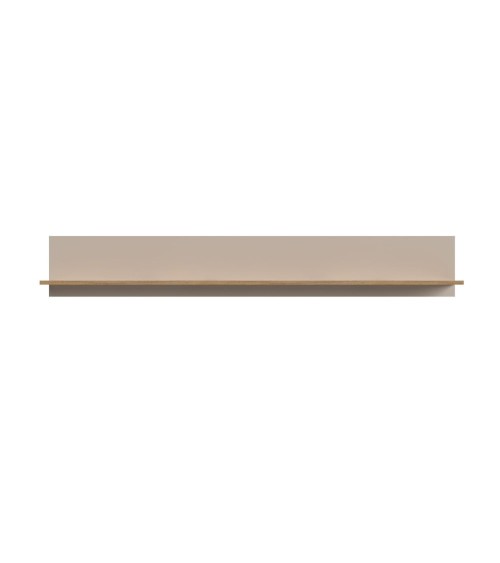Mensola Frezo04 in colore cashmere e rovere evoque 167.3 x 17.6 x H25 cm.