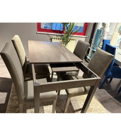 Tavolo allungabile FIRENZE 120x80 rovere grigio