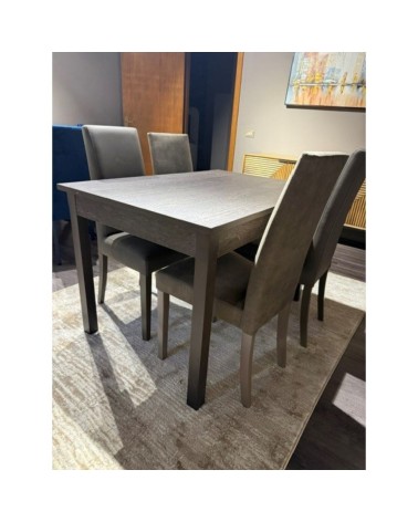 Tavolo allungabile FIRENZE 120x80 rovere grigio