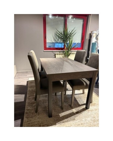 Tavolo allungabile FIRENZE 120x80 rovere grigio