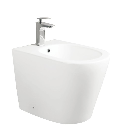 Bidet a pavimento YJ-1380FMW bianco opaco 36.5x56x40 cm.