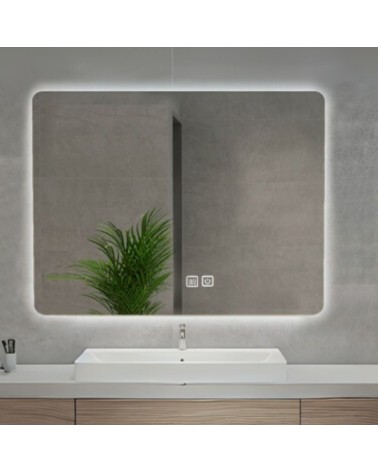 Specchio smart rettangolare YJ-70100A con retroilluminazione 70x100 cm.