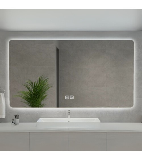 Specchio smart rettangolare YJ-70180A con retroilluminazione 70x180 cm.