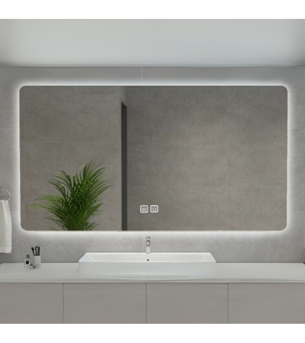 Specchio smart rettangolare YJ-70180A con retroilluminazione 70x180 cm.