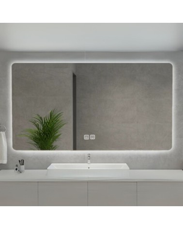 Specchio smart rettangolare YJ-70180A con retroilluminazione 70x180 cm.