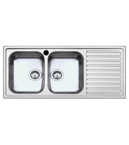 Lavello SAXT333A 116x50 cm 2 vasche gocciolatoio sinistro