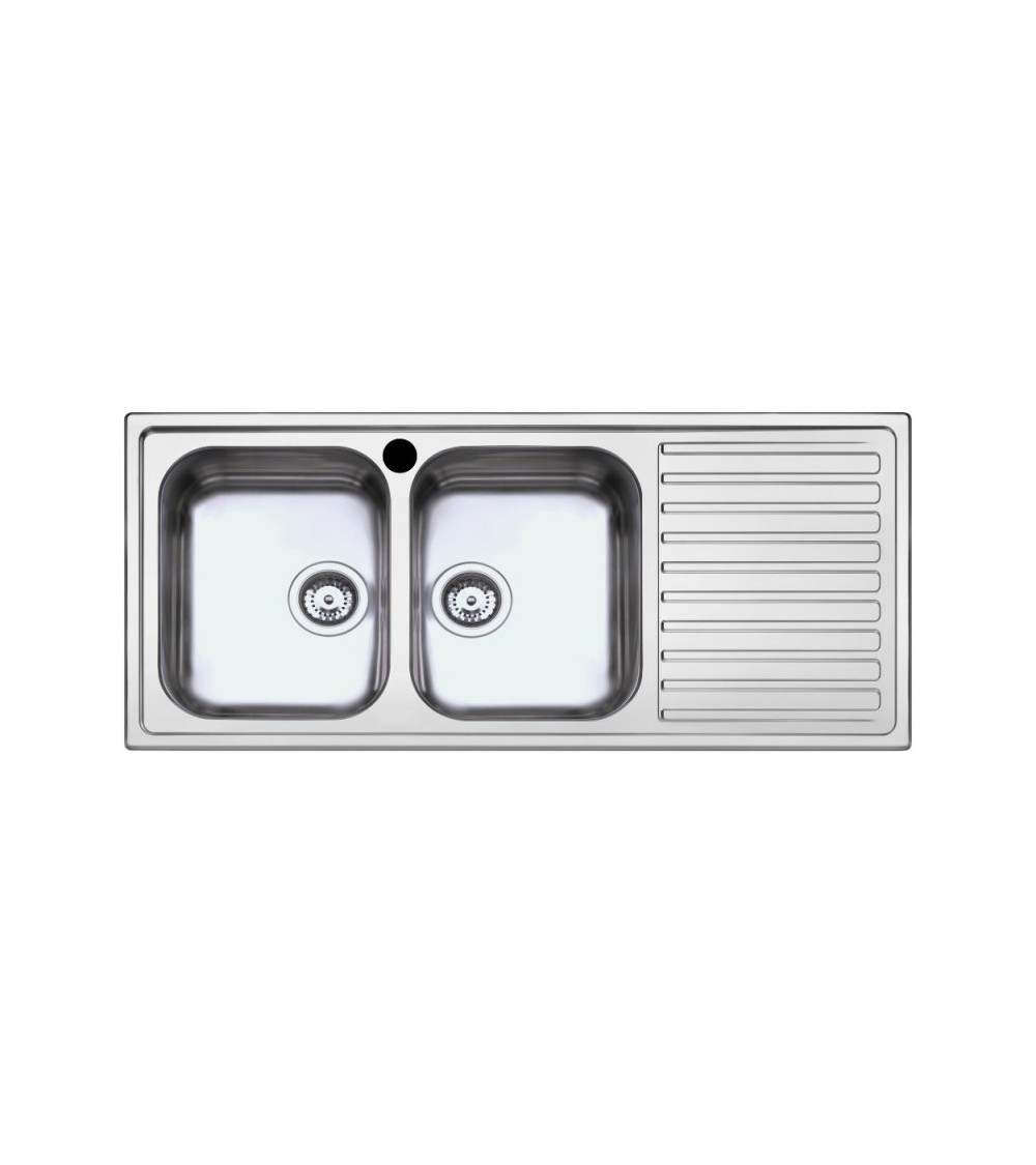 Lavello SAXT333A 116x50 cm 2 vasche gocciolatoio sinistro