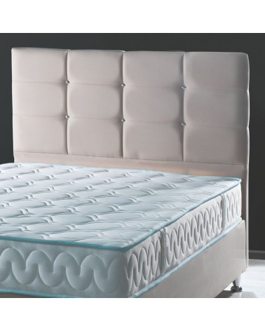 Testiera letto Nova 120x8x110H cm. in ecopelle tortora