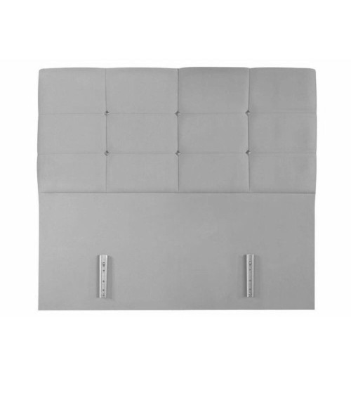Testiera letto Nova 120x8x110H cm. in ecopelle tortora