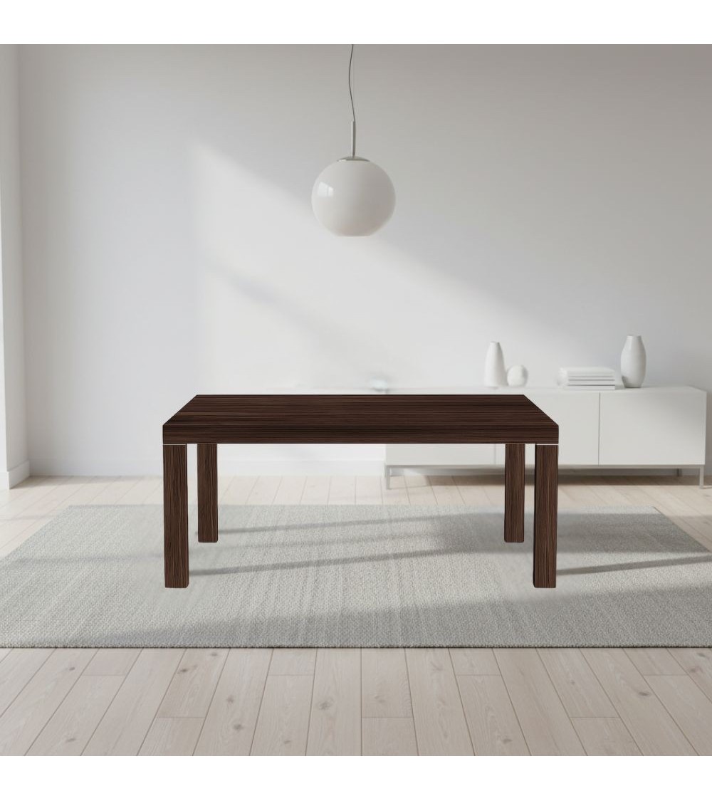 Tavolo Imab Piana T08 in olmo moro con 4 allunghe 160x90x74.6 cm.