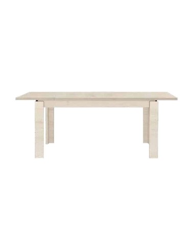 Tavolo Imab Manhattan in rovere sbiancato con 1 allunga 130x90x76.5 H cm.