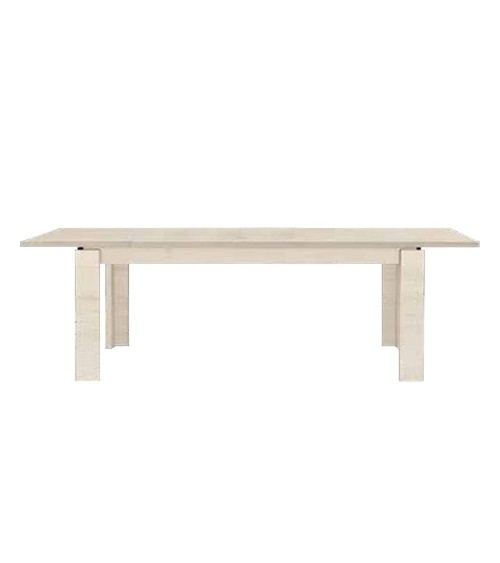 Tavolo Imab Manhattan in rovere sbiancato con 1 allunga 160x90x76.5 H cm.