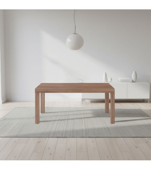 Tavolo Imab Piana T07 in olmo grey con 2 allunghe 140x90x75 H cm.