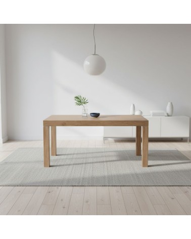 Tavolo Imab Piana T08 in rovere decapato con 4 allunghe 160x90x74.6 H cm.