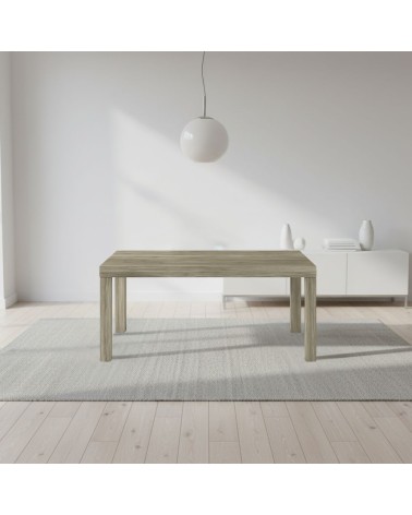 Tavolo Imab Piana T08 in larice grigio con 4 allunghe 160x90x74.6 H cm.