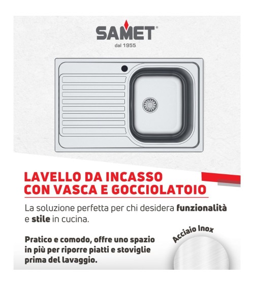 Lavello Classic 273 79x50 cm sinistro