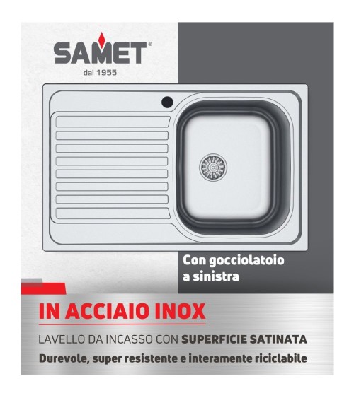 Lavello Classic 273 79x50 cm sinistro