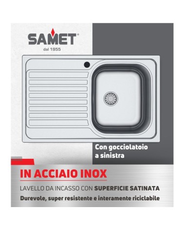 Lavello Classic 273 79x50 cm sinistro