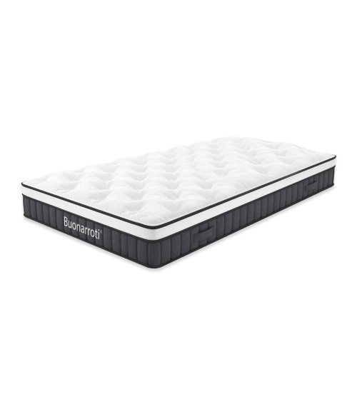 Materasso singolo Pici con tessuto a maglia e molle insacchettate 80x190x21H cm.