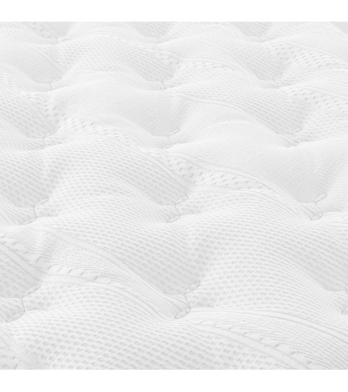 Materasso matrimoniale Pici con tessuto a maglia e molle insacchettate 160x190x21H cm.