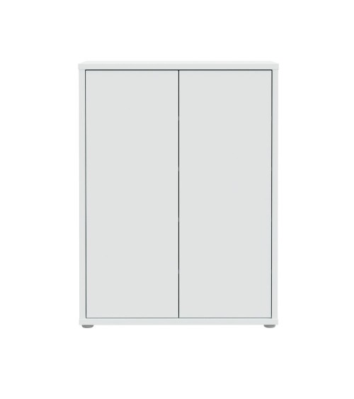 Mobile multiuso Medea 2 ante colore grigio chiaro 74.5x34.9xH 99.1 cm.