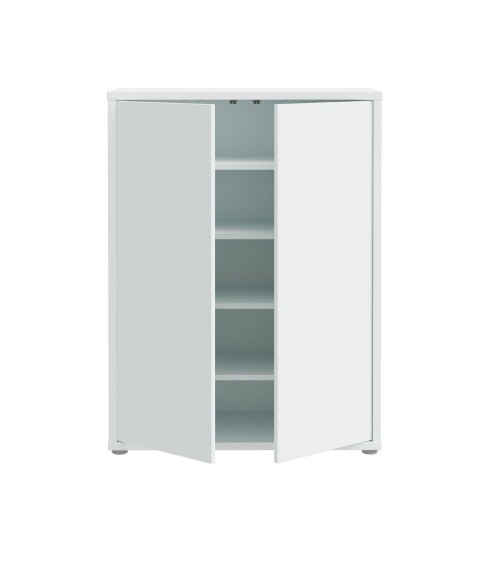 Mobile multiuso Medea 2 ante colore grigio chiaro 74.5x34.9xH 99.1 cm.