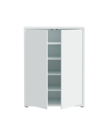 Mobile multiuso Medea 2 ante colore grigio chiaro 74.5x34.9xH 99.1 cm.