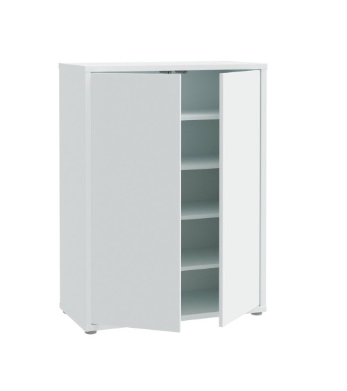 Mobile multiuso Medea 2 ante colore grigio chiaro 74.5x34.9xH 99.1 cm.